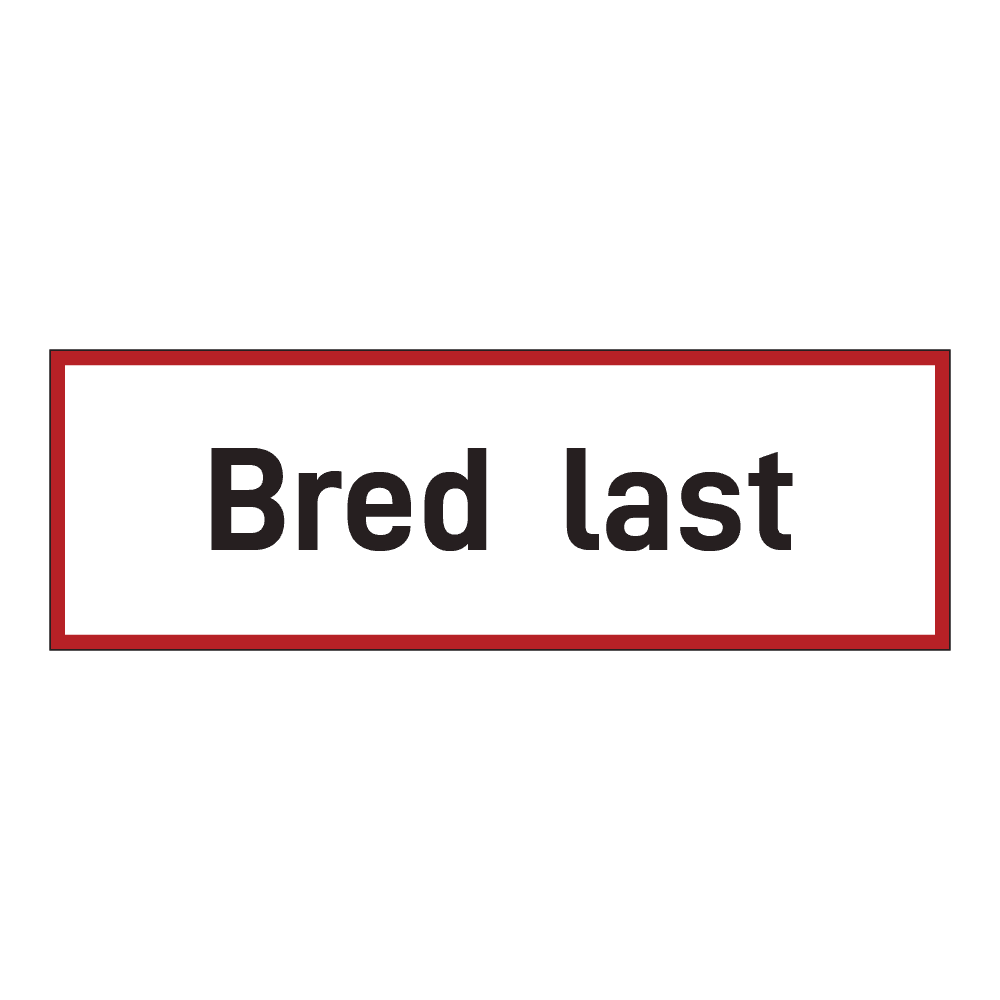 Transport klistremerke: Bred last