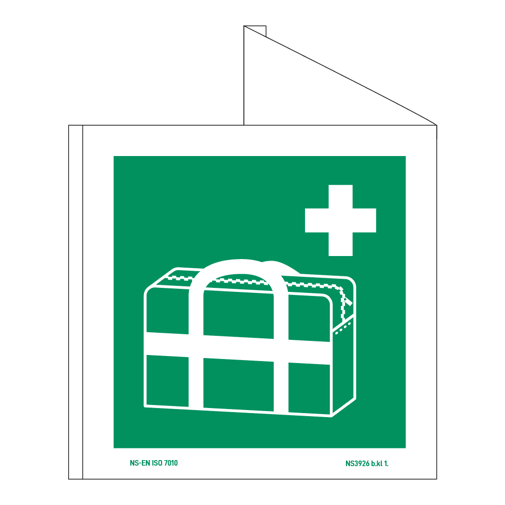 Rømningsskilt plog: Medisinsk utstyrsbag