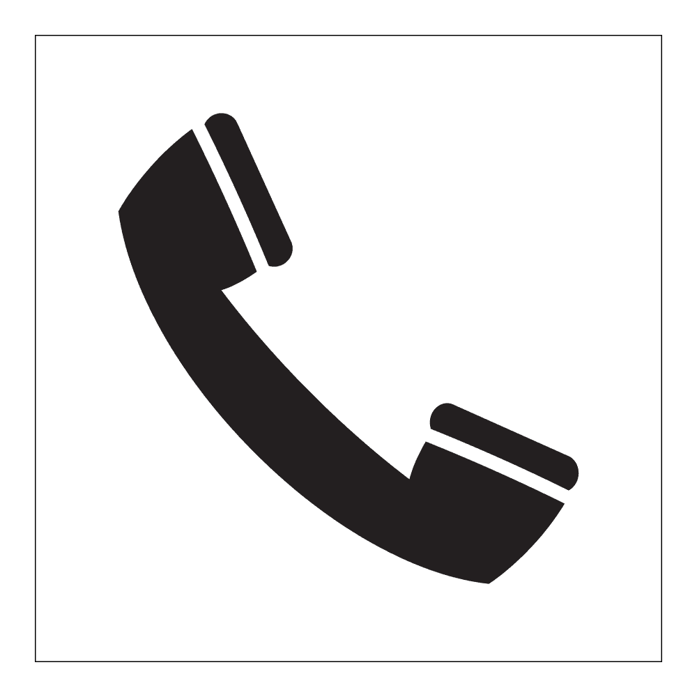 Informasjon klistremerke: Telefon