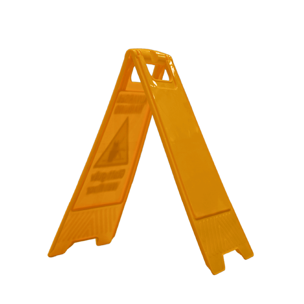 Varselskilt / bukk uten symbol, gul