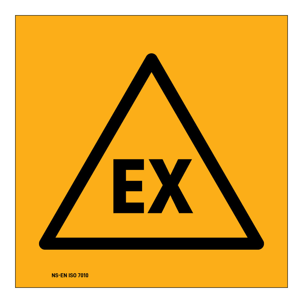 Advarsel klistremerke: EX