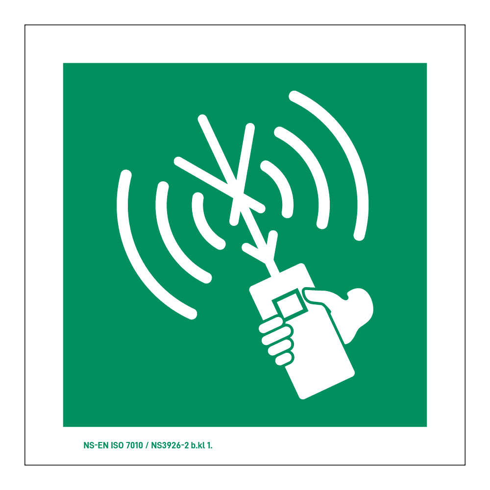 Rømning klistremerke: VHF Radio