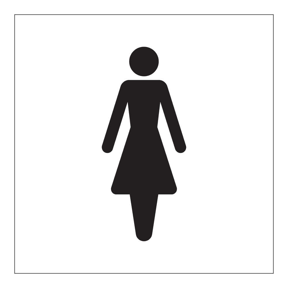 Informasjonsskilt: WC dame
