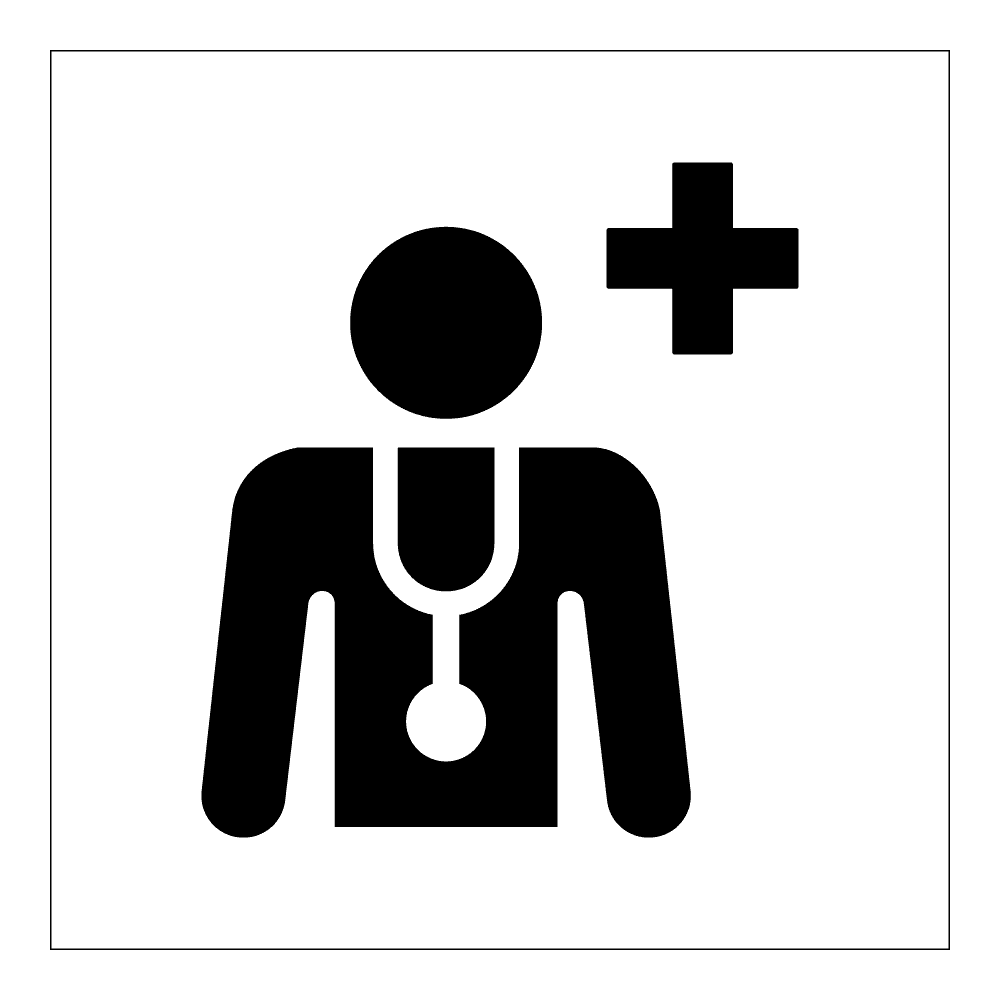 Informasjonsskilt: Helsesenter