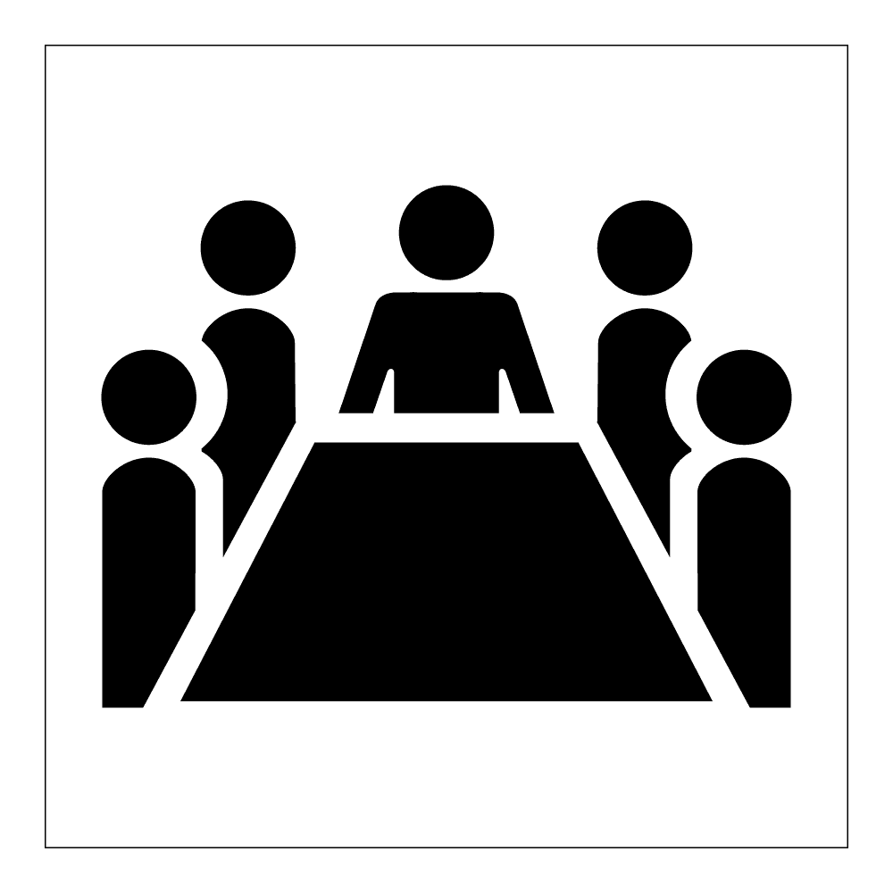 Informasjonsskilt: Konferanse / møterom