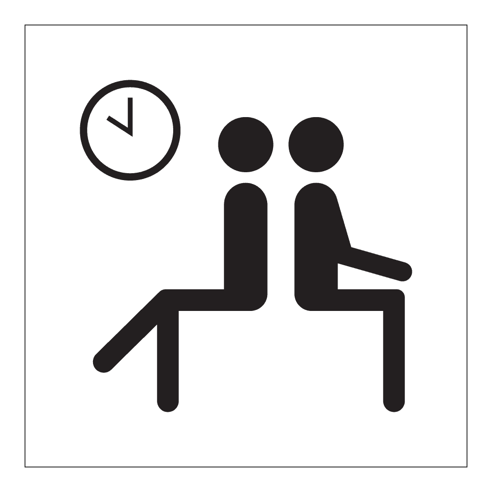 Informasjonsskilt: Venterom