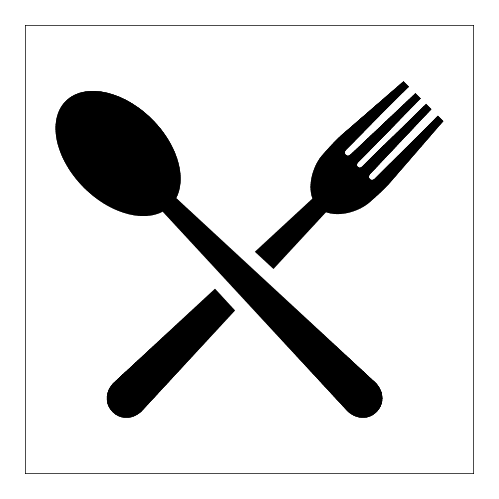 Informasjonsskilt: Spiserom