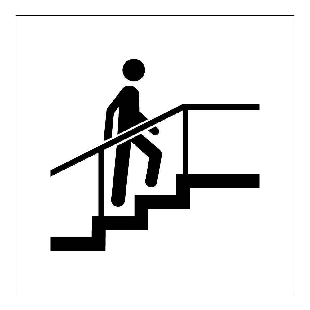 Informasjon klistremerke: Trapp 2